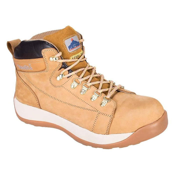 Portwest Mid-Cut Nubuck Boots - Honey - UK 11 Portwest - Town Tools 