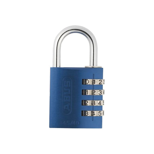 Abus Mechanical 145/40 40mm Aluminium Combination Padlock Blue 49523 ABUS Mechanical - Town Tools