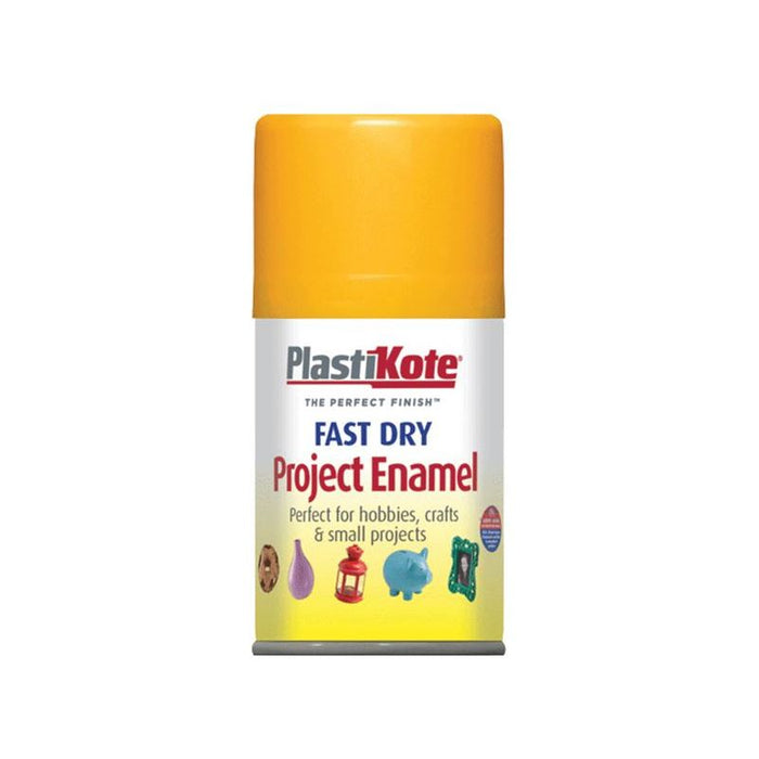 Plastikote Fast Dry Enamel Aerosol Sunshine Yellow 100ml PlastiKote - Town Tools