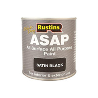 Rustins ASAP Paint Black 500ml