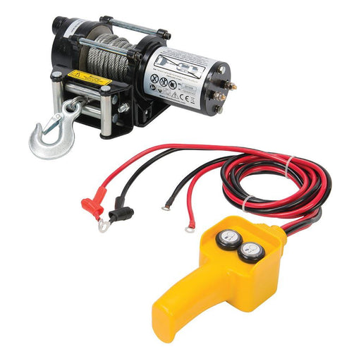 Silverline 12V Electric Winch 900kg (2000lb) Silverline - Town Tools 