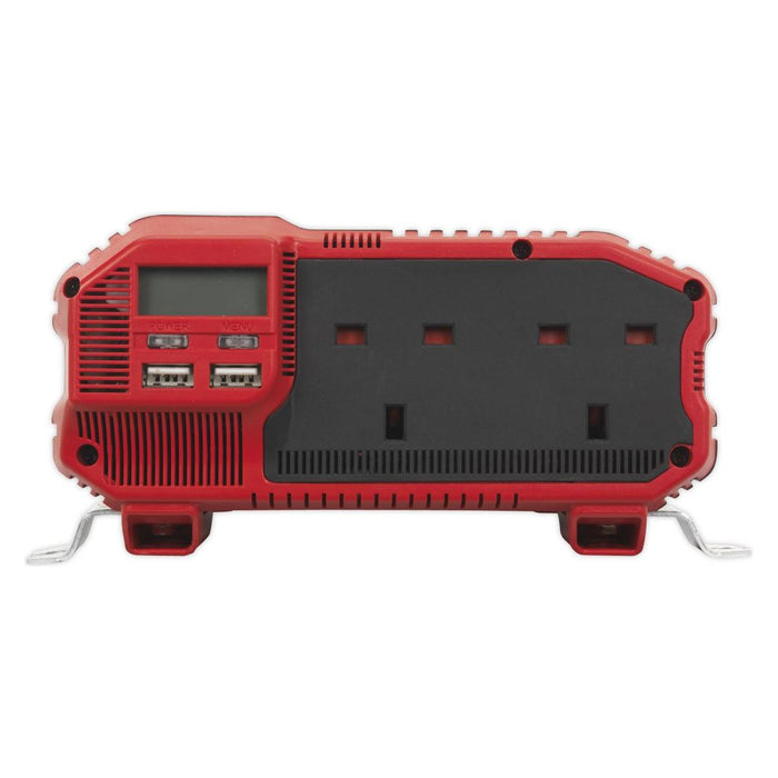 Sealey Power Inverter Modified Sine Wave 1100W 12V DC 230V ~ 50Hz PI1100 Sealey - Town Tools 