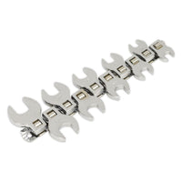 Sealey Crow's Foot Open-End Spanner Set 10pc 3/8"Sq Drive Metric S0866