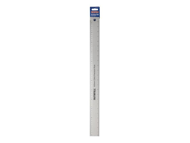 Faithfull Aluminium Rule 600mm (24in) Faithfull - Town Tools