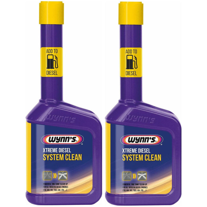 2x Wynns 12264 Xtreme Diesel System Clean 325ml TDI HDI DCI TDCI CDI JTD Engines Wynns - Town Tools 