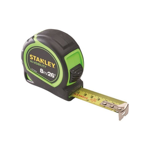 Stanley® Hand Tools Hi-Vis Tylon Tape Measure 8m (26ft) STANLEY® Hand Tools - Town Tools