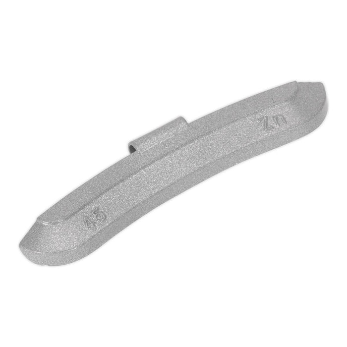 Sealey Wheel Weight 45g Hammer-On Zinc for Steel Wheels Pack of 50 WWSH45 Sealey - Town Tools 