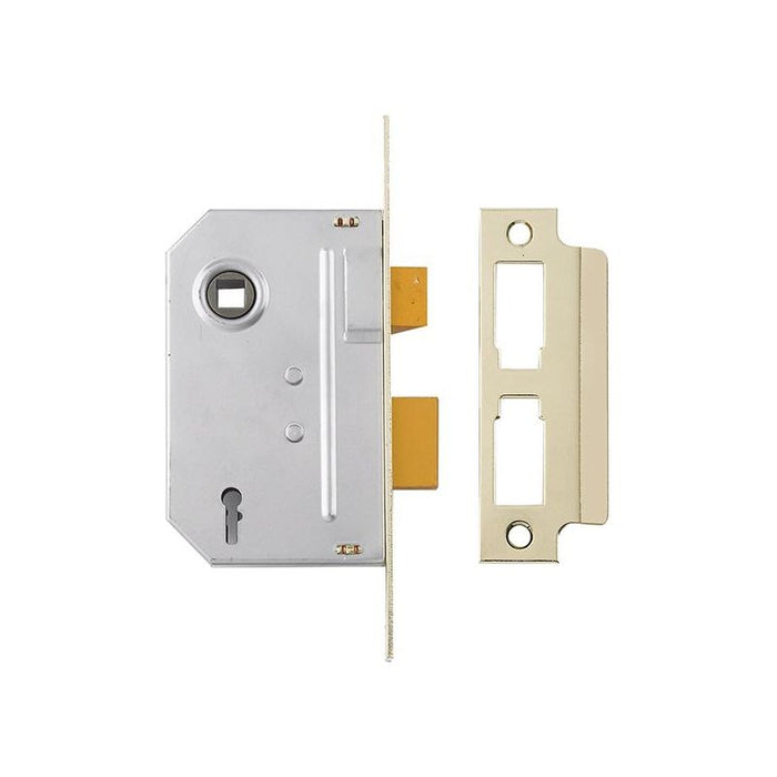 Yale Locks PM320 3 Lever Mortice Sashlock Polished Brass 79mm 3in Yale Locks - Town Tools