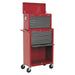 Sealey Topchest & Rollcab Combination 13 Drawer with Ball-Bearing Slides Red/Gre Sealey - Town Tools 