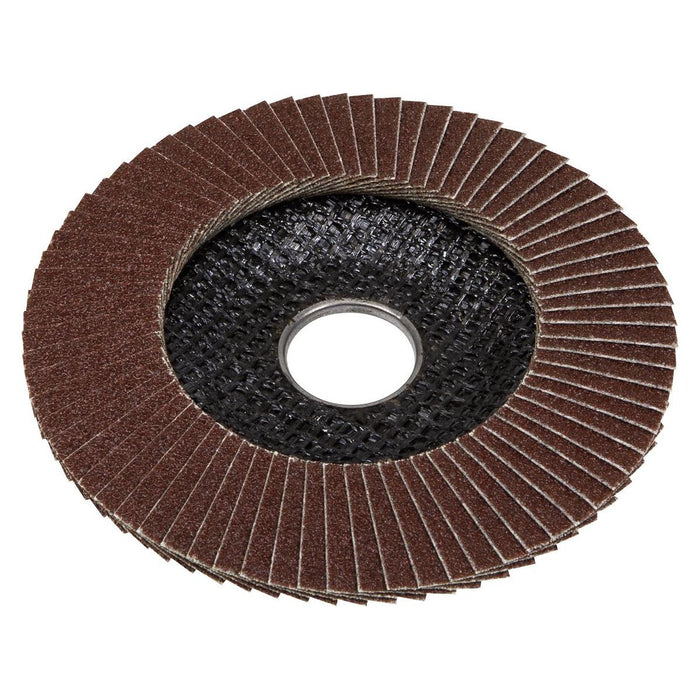 Sealey Flap Disc Aluminium Oxide115mm22mm Bore 120Grit FD115120E Sealey - Town Tools 