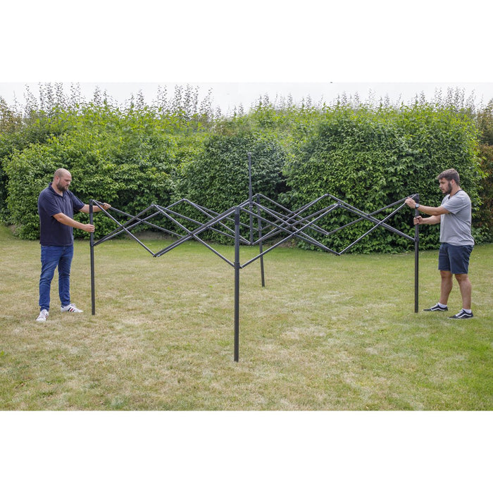 Dellonda 2x2m Pop-Up Gazebo Heavy Duty  Carry Bag Rope Stakes & Weight Blue