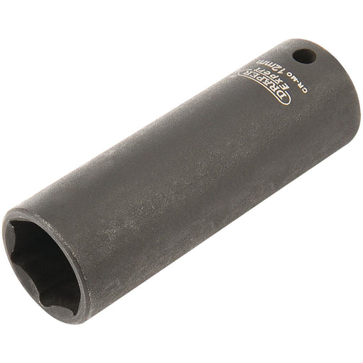 Draper Expert HI-TORQ 6 Point Deep Impact Socket, 1/4" Sq. Dr., 12mm Draper - Town Tools 