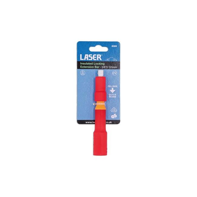 Laser Insulated Locking Extension Bar 3/8"D 125mm 8389 Laser - Town Tools 