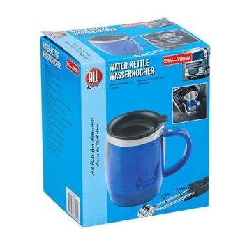 Stainless Steel Travel Mug with Lid & Immersion Heater – 24V | 350ml | 200W Allride - Town Tools