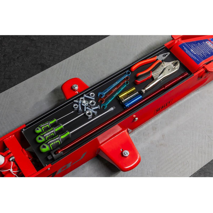 Sealey Premier Premier Long Reach Trolley Jack 10 Tonne 10QJ Sealey Premier - Town Tools 