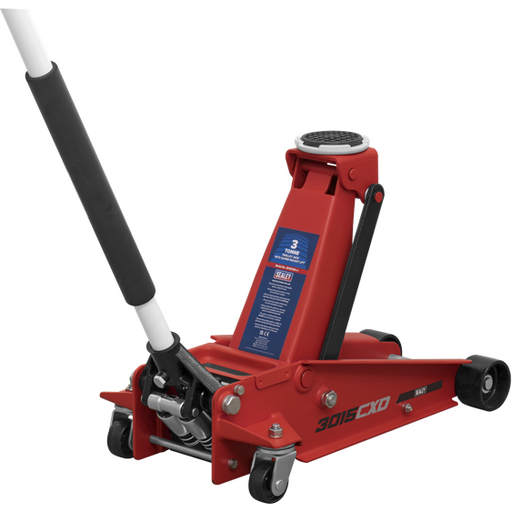 Sealey Trolley Jack 3 Tonne Super Rocket Lift 3015CXD Sealey - Town Tools 