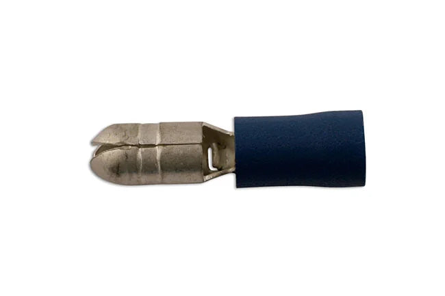 Connect Blue Male Bullet 100pc 4-5mm