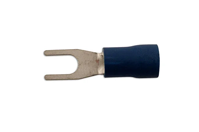 Connect Blue Fork Terminal 100pc 3.7-6.4mm