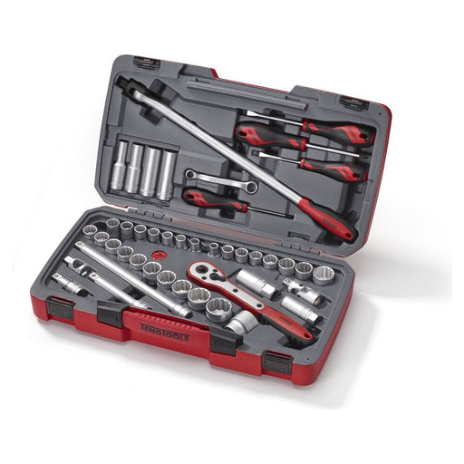 Teng Tools MECCA PRO 1/2" Socket & Tool Set mm/AF 44 Pieces Teng Tools - Town Tools 