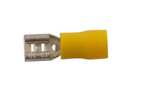 Connect Yellow Female Push-On Terminal 100pc 6.3-9.5mm