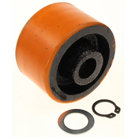 Sealey Front wheel 'orange', fixed, c/w fixings (D:72 W:43 B:18) 3040AO.09