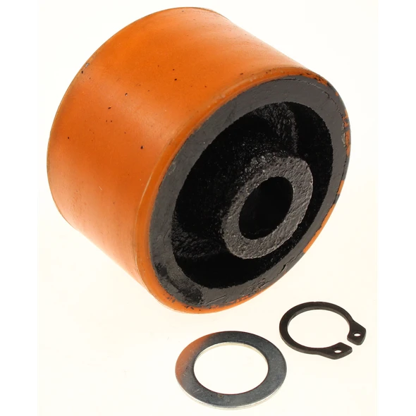Sealey Front wheel 'orange', fixed, c/w fixings (D:72 W:43 B:18)