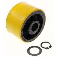 Sealey Front wheel 'yellow', fixed, c/w fixings (D:72 W:43 B:18) 3040AY.09
