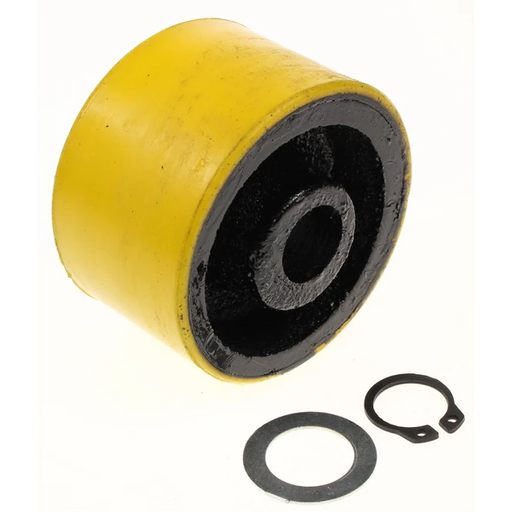 Sealey Front wheel 'yellow', fixed, c/w fixings (D:72 W:43 B:18)