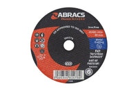 Connect Abracs Extra Thin Flat Cutting Discs x 1.0mm 5pc 75-115mm