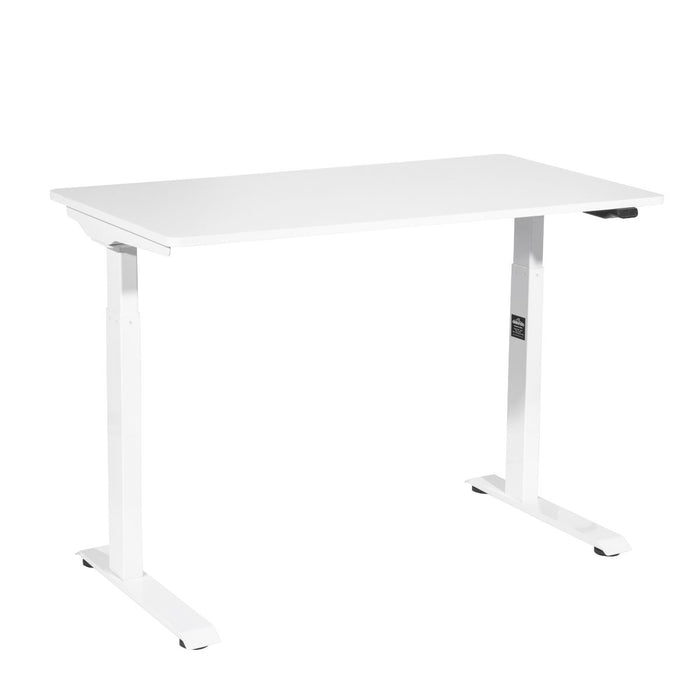 Dellonda Single Motor  Adjustable-Height Electric Sit/Stand Desk - White Desktop