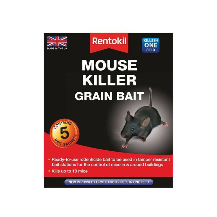 Rentokil Mouse Killer Grain Bait (Sachets 5) Rentokil - Town Tools