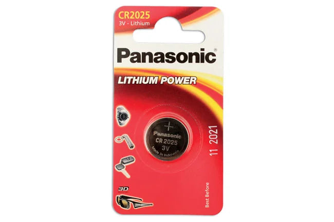 Connect Panasonic Coin Cell Battery CR2025 3V (box of 12) 1pc - CPL
