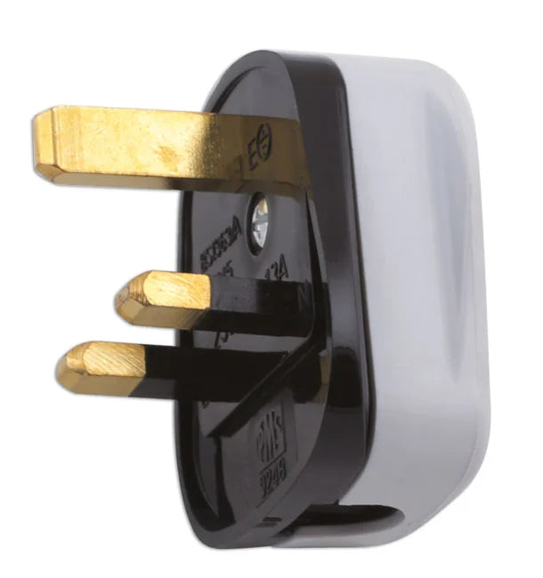 Connect High Impact White Plug Tops 13A 10pc - CPL