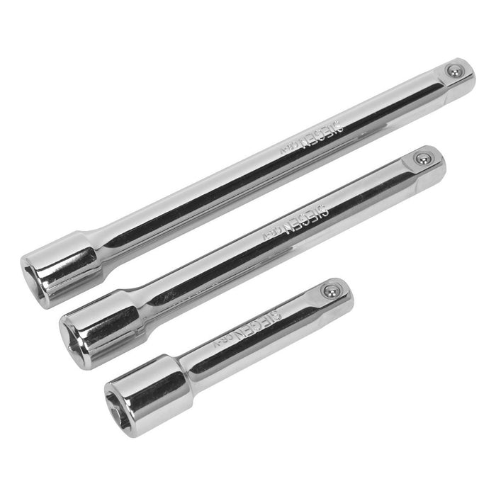 Sealey Extension Bar Set 3pc 3/8"Sq Drive S0719 Siegen by Sealey - Town Tools 