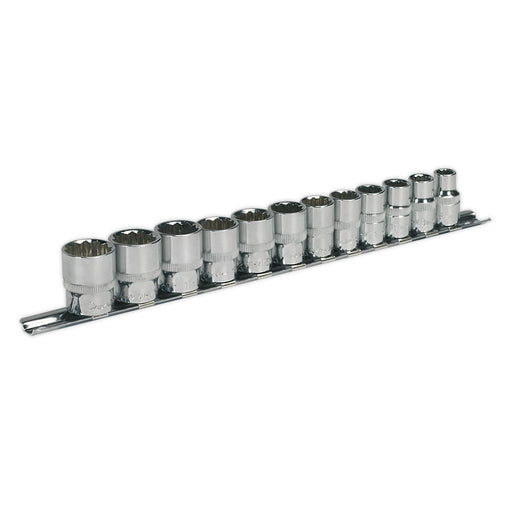 Sealey Premier Premier Socket Set 3/8"Sq Drive 12-point 12pc AK2682 Sealey Premier - Town Tools 