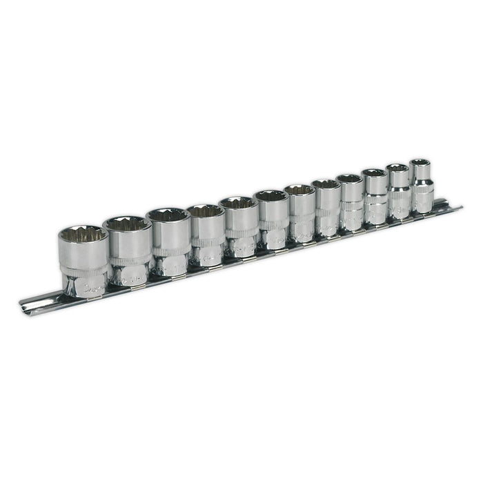 Sealey Premier Premier Socket Set 3/8"Sq Drive 12-point 12pc AK2682 Sealey Premier - Town Tools 