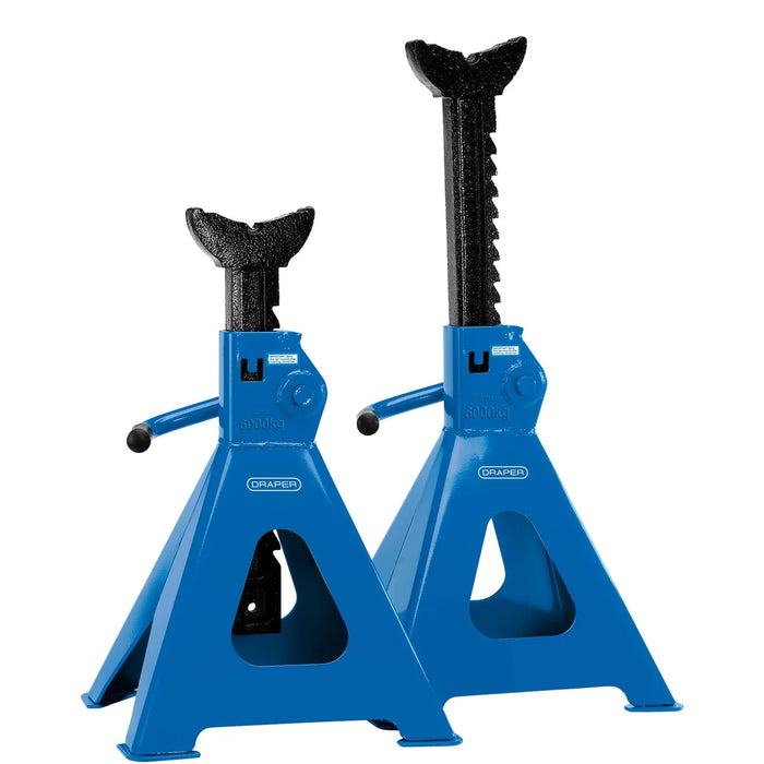 Draper Ratchet Axle Stands, (Pair) 2-6