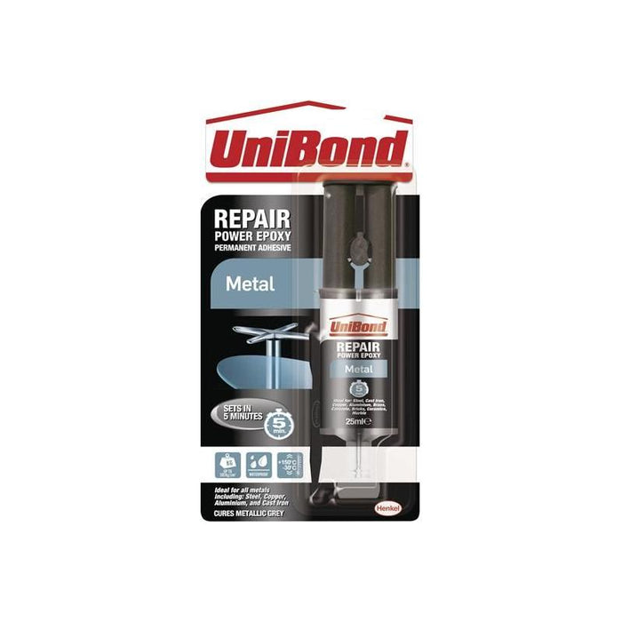 Unibond Repair Power Epoxy Metal 25ml UniBond - Town Tools