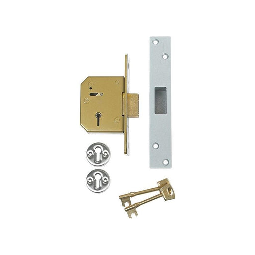 Union 3G115 C Series 5 Lever Deadlock 67mm 2.5in Satin Brass UNION - Town Tools