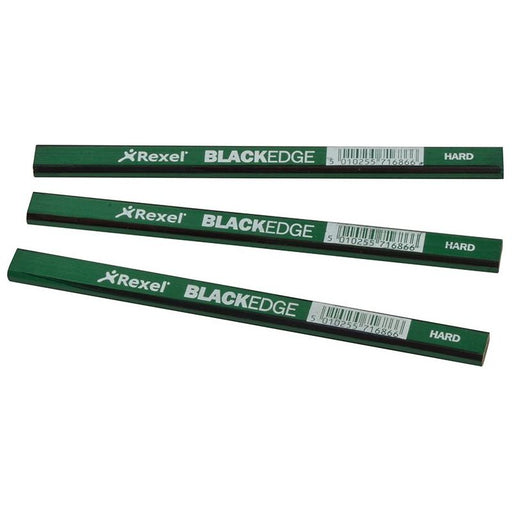 Blackedge Carpenter's Pencils - Green / Hard (Card 12) Blackedge - Town Tools
