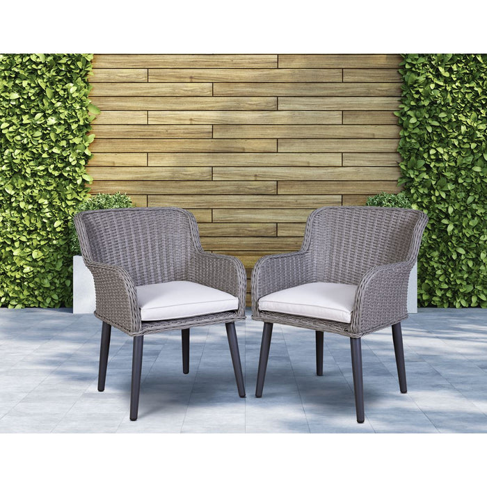 Dellonda Buxton Rattan Wicker Outdoor Chairs Set 2pc DG76