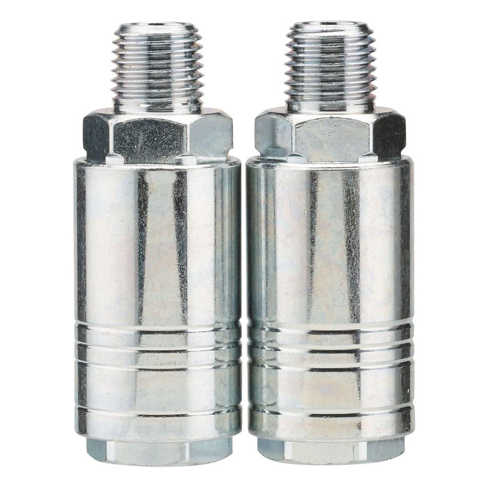 Draper 1/4" Male Quick Coupling (Pack of 2) 70863 Draper - Town Tools 