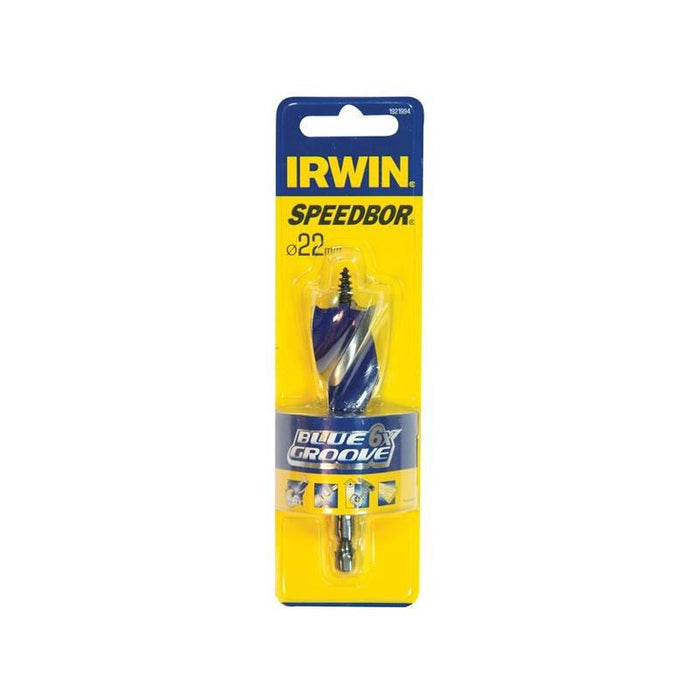 Irwin® Blue Groove 6X Stubby Wood Bit 22 x 100mm IRWIN® - Town Tools