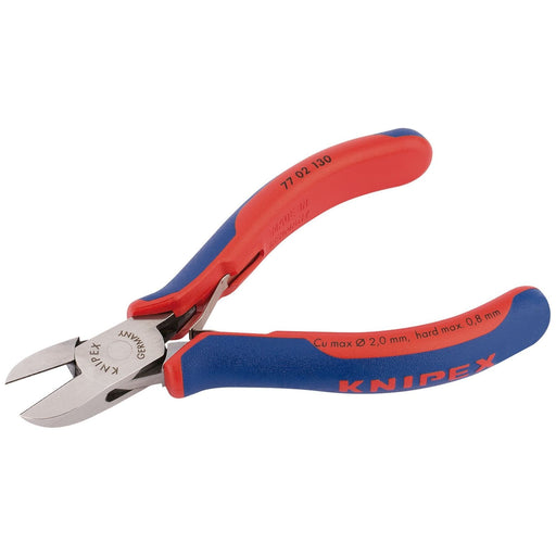 Draper Knipex 77 02 130 Bevelled Electronics Diagonal Cutters, 130mm 27724 Draper - Town Tools 