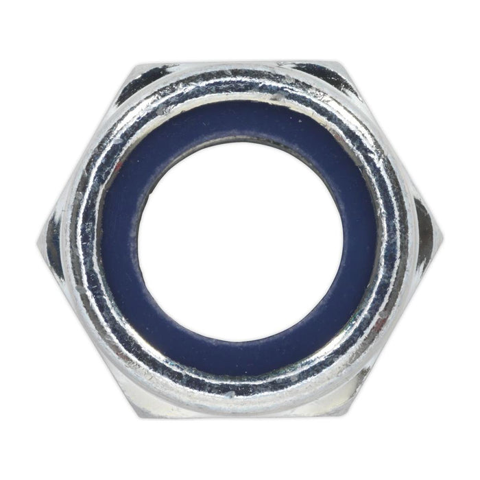 Sealey Nylon Locknut M16 Zinc Pack of 25 NLN16 Sealey - Town Tools 