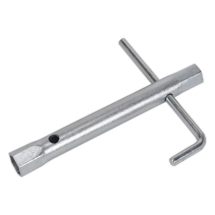 Sealey Double End Long Reach Spark Plug Box Spanner 14/16mm with L-Bar MS160 Sealey - Town Tools 