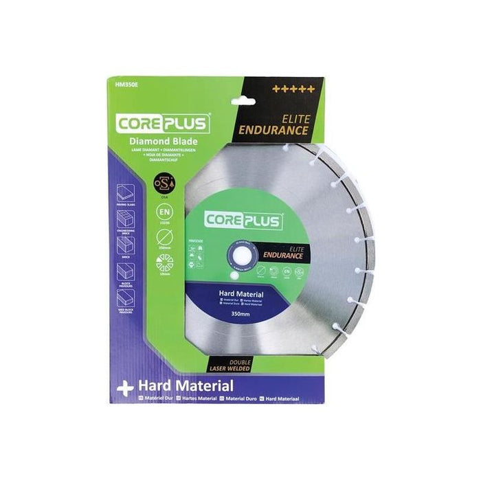Coreplus HM350E Elite Hard Material Turbo Diamond Blade 350mm CorePlus - Town Tools