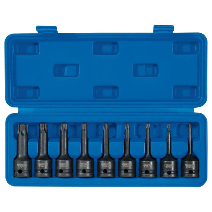 Draper TX-STAR Socket Bit Set, 1/2" Sq. Dr. (9 Piece) 99184 Draper - Town Tools 