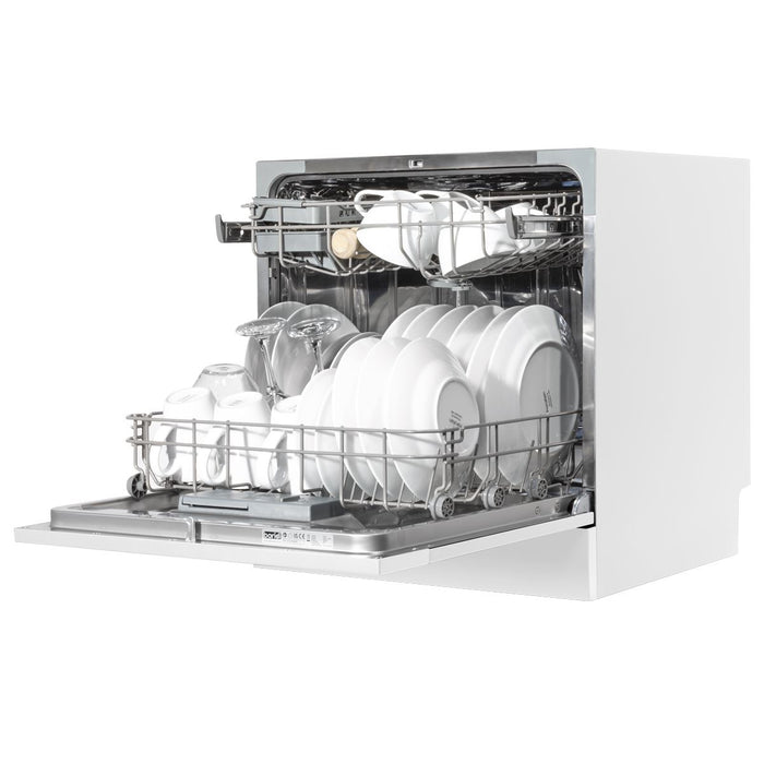 Baridi Tabletop Dishwasher 8 Place Settings 8L Capacity - White DH86 Baridi - Town Tools 