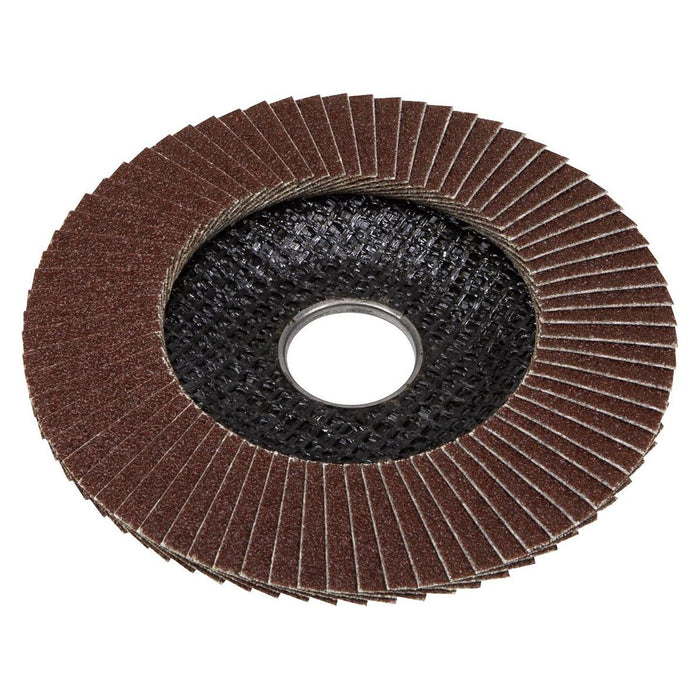 Sealey Flap Disc Aluminium Oxide100mm16mm Bore 60Grit FD10060E Sealey - Town Tools 